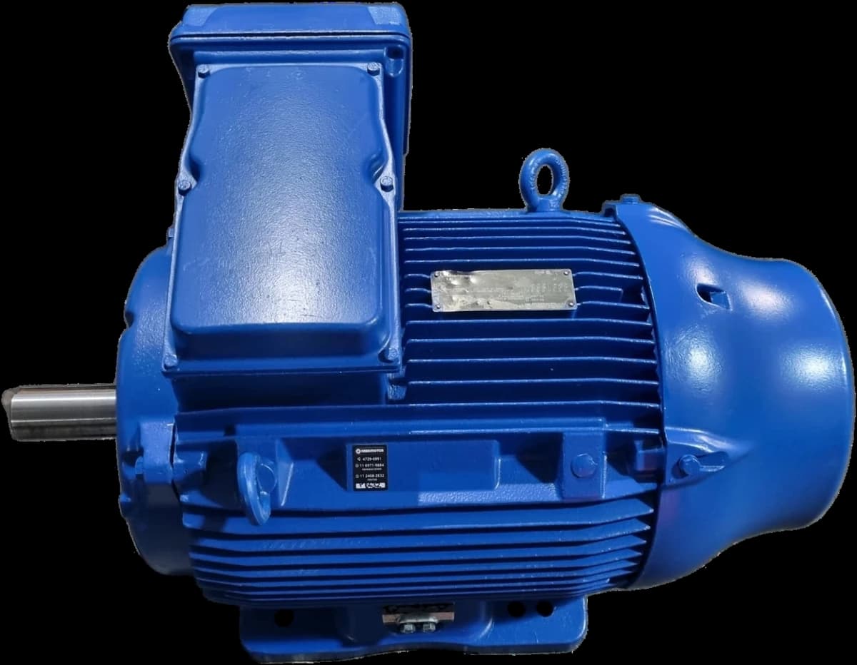 Motor eléctrico WEG reparado en el taller de Fabrimotor